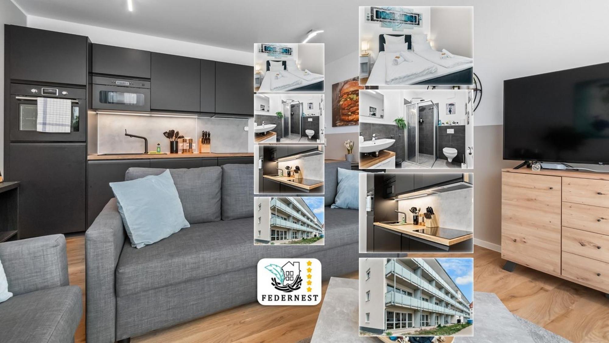 슈코이디츠 Design Luxus, Vollausstattung, Neubau, 30Min Hbf Leipzig 8, Naehe Flughfaen, Bmw, Dhl, Amazon 아파트 외부 사진